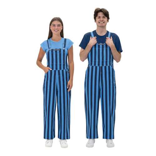 Light Blue & Navy Blue Adult Game Bibs