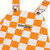 Orange & White Checkered Tennessee Toddler Game Bibs