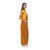 Side view of garnet and gold striped overalls, essential clothing for tailgating sports fans.