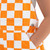 Orange & White Checkered Tennessee Youth Game Bibs