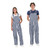 Men's and women's navy blue and white striped game bibs, perfect sports fan apparel.