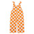 Orange & White Checkered Tennessee Infant Game Bibs