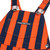 Navy Blue & Orange Infant Game Bibs