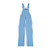 Flat view of light blue and white striped game bibs, perfect for gameday tailgating.