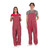 Men's and women's scarlet and grey striped game bibs, perfect sports fan apparel.