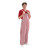 Crimson and white striped game day tailgating overalls worn by a male sports fan.