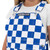 Royal Blue & White Checkered Youth Game Bibs