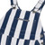 Navy Blue & White Infant Game Bibs