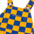 Royal Blue & Yellow Checkered Infant Game Bibs