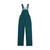 Navy blue and green striped overalls shown flat, high-quality fan apparel featuring two side buttons.