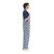 Navy Blue & White Checkered Adult Game Bibs