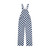 Navy Blue & White Checkered Adult Game Bibs