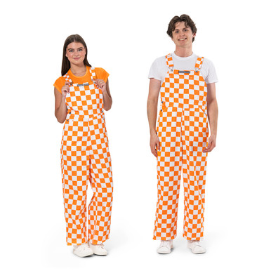 Tennessee Volunteer Orange & White Checkered Game Bib Overalls