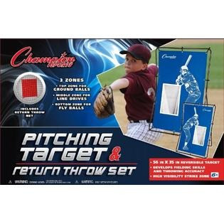Champion Sports Pitching Target & Return Throw Set - Oaks Batter Up Texas