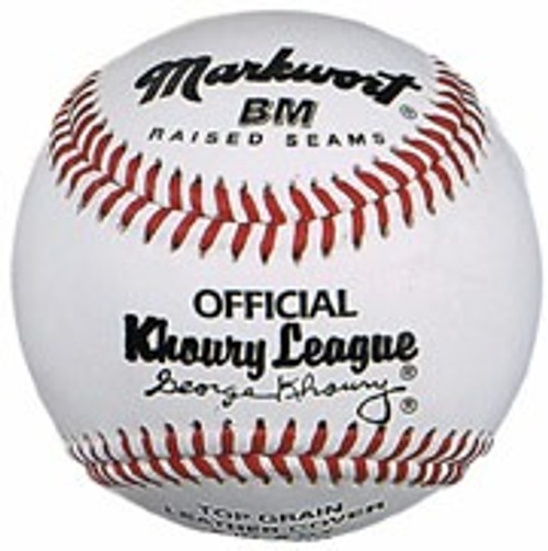 Markwort 9" Bantam & Midget Khoury League Baseballs  - 1 Dozen