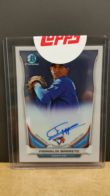 2014 BOWMAN CHROME Franklin Barreto Prospect AUTO (BCAP-FB)