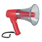 Industrial Grade Megaphone - 8 1/2 Inch Diameter, 1 Mile Range, Heavy-Duty Bullhorn For Outdoor Use