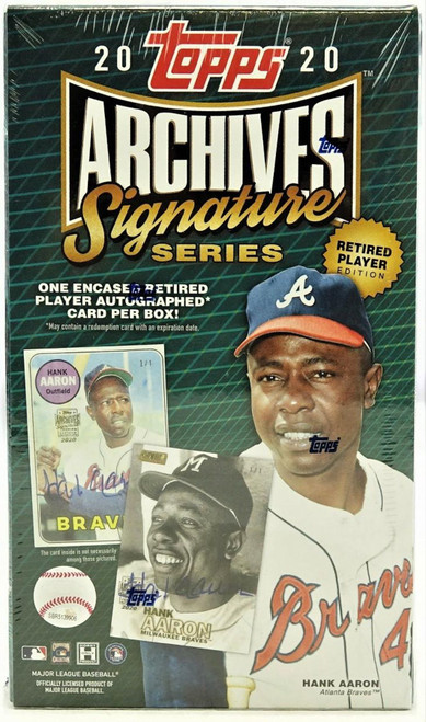 2020 Topps Archives Signature Series Retired Player Edition Baseball Hobby Box 