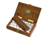 Alex Cramer"Club 52" Tournament Domino Set • With Cribbage Board/Counter