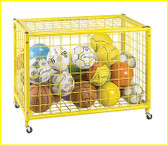 Champion Sports LRCL Locking Ball Storage Cart