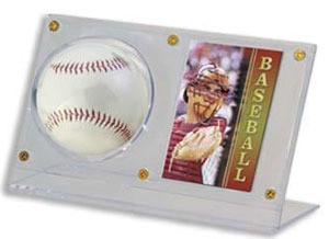 Ultra Pro #43013 Acrylic Ball Card Holder Oaks Batter Up Texas Ultra Pro #43013 Acrylic Ball Card Holder Oaks Batter Up Texas