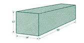 Jugs Batting Cage Netting #2 (55'L x 14'W x 12'H)  119 lb Breaking Strength