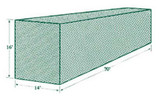 Jugs Batting Cage Netting #5 (70'L x 14'W x 16'H)  191 lb Breaking Strength