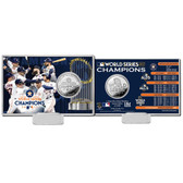 Houston Astros 2017 World Series Champions Silver Coin Card