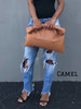 Color Me Roll-Down Leather Clutch - MORE COLORS