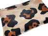 Large Scale Leopard Calf Hair Clutch 