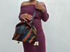 Boxie Calf Hair Bucket  Bag - Black Zebra
