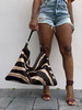 NEW! Delta Shoulder Bag - Brown Zebra - 2 LEFT 