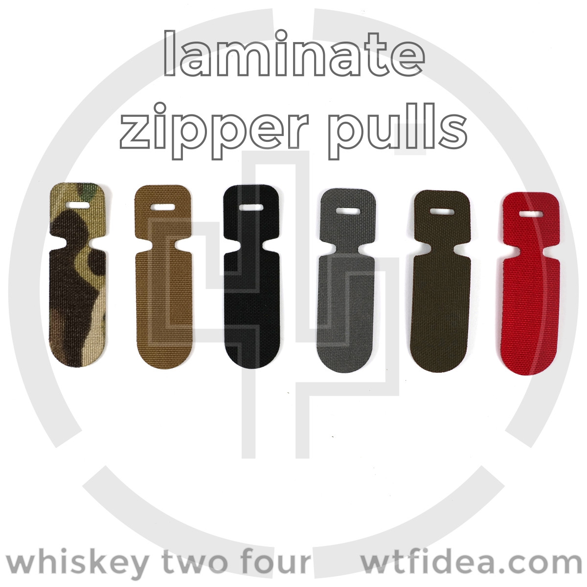 Zipper Pull 01 Laser Cut Zipper Pull Berry Compliant Whiskey Two Four