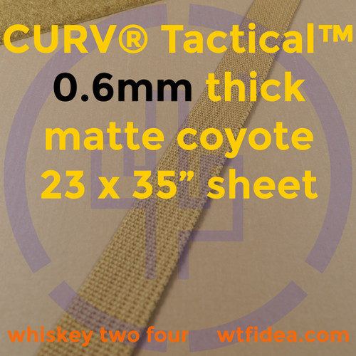 CURV® Tactical™ 0.6mm Matte Coyote Brown Sheet 35" x 23"