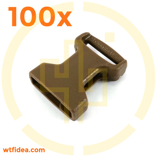 100 Pack ITW Nexus 810-1061-5679 3/4" Ghillietex™ IR Reduction SR Loop Body coyote brown