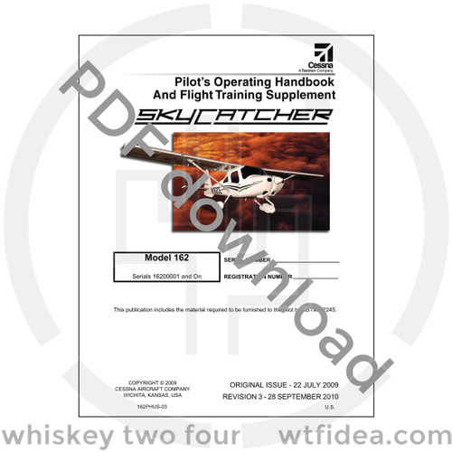 Cessna 162 POH Pilot Operation Handbook