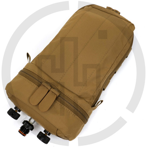 Bag 05 Remote Air Tank Pouch for Dual 2 - 2.5" Diameter Cylinders