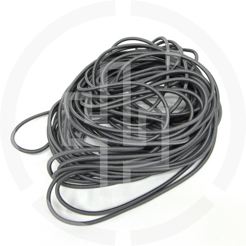 50 ft Coil Wolf Grey 1/8" Shock Cord Milspec Berry Compliant Solution Dyed Invista Cordura IRR