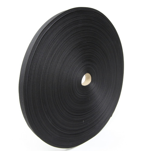 MIL-T-5038 Type III Grosgrain Edge Binding Tape 1" / 25mm Berry Compliant Solution Dyed Milspec Black