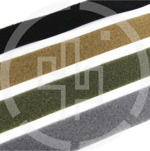 LOOP 1.5" wide milspec, black, coyote brown, ranger green, wolf grey, Velcro brand, Berry compliant