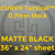 CURV® Tactical™ 0.7mm Matte Black Half Sheet 36" x 24"