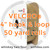 BY THE ROLL VELCRO® HOOK & LOOP 4" Wide Black, Coyote Brown, Ranger Green, Wolf Grey, Velcro brand, Berry compliant, milspec