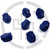 20 PACK YKK #5 coil slider reverse Berry compliant milspec, matte royal blue