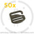 POWDER COAT 50 PACK ITW Nexus Albest 1" G Hook ranger green