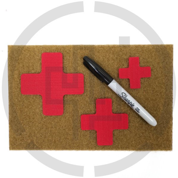 Red cross IFAK marker for medical kits