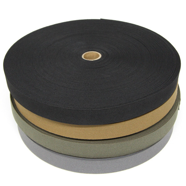 4 inch (100mm) nylon woven elastic BY THE ROLL Solution Dyed Berry Compliant MIL-W-5664 Type II Class I