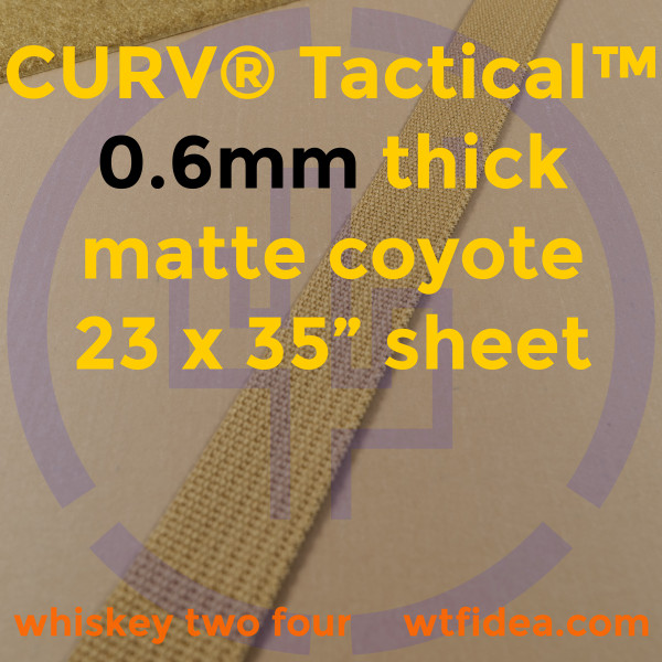 CURV® Tactical™ 0.6mm Matte Coyote Brown Sheet 35" x 23"