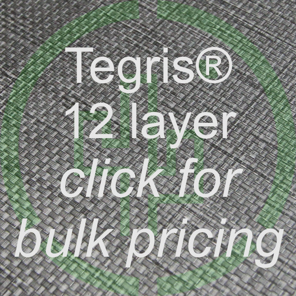 Tegris® Thermoplastic Composite 12 layer 0.055" (1.4mm) sheet silver