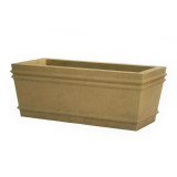 Custis Rectangular Fiberstone Planter
