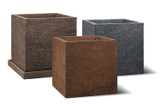Strato Rectangular Fiberstone Planter